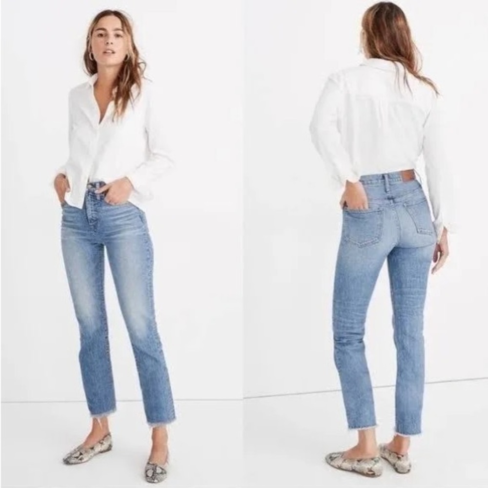 Madewell Light Blue Straight Leg Jeans